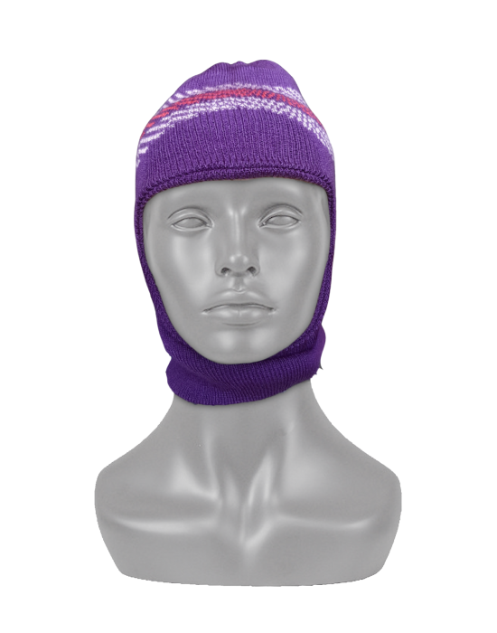 Acrylic Kids monkey cap purple